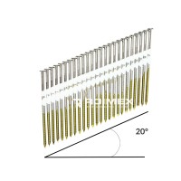 Streifennägel 21° 3,8 x 100mm blank gerillt - 1.500 Stück