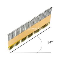 34° Streifennägel D-Kopf blank / Ringschaft 2,8 x 63mm - 3.000 Stück