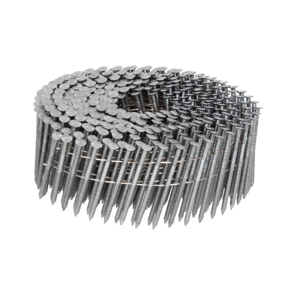 16° Coilnägel flach 2,5 x 65 blank gerillt