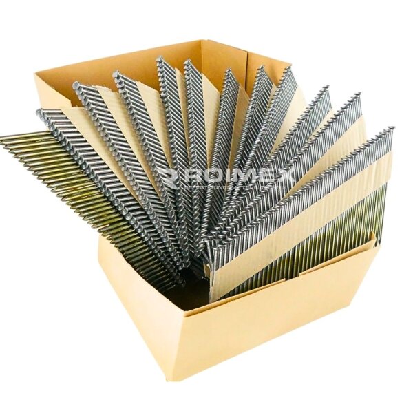 34° Streifennägel D-Kopf verzinkt / Ringschaft 2,8 x 80mm - 2.000 Stück