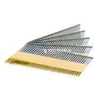 Streifennägel 34° Rundkopfnägel blank / Ringschaft