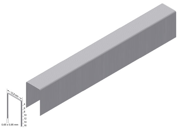 Prebena Heftklammern Typ A 10CNK, 10mm, verzinkt, 8000 Stück