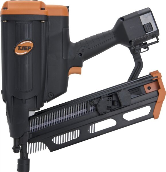 TJEP FH 21/90 Gas 2G Duplex Streifennagler 2 Li-Ion Akku + Ladegerät mit Koffer