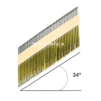 34° Streifennägel D-Kopf verzinkt / Ringschaft 2,8 x 80mm - 4.000 Stück