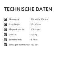 RGN Brads/Stiftnagler T65 DA 34° (32-65mm)