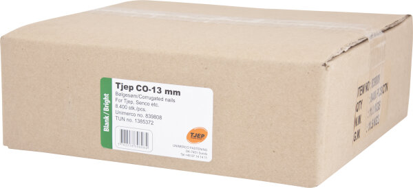 TJEP CO13mm Wellennagel Blank 24,6mm. Box 4.200 Stk.