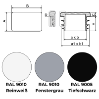 Lamellenstopfen rechteckig