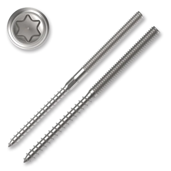 Stockschraube weiss verzinkt 50-200mm