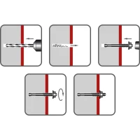 Bolzenanker, weiss verzinkt von 70-300mm