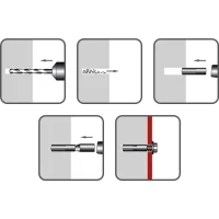Einschlaganker, Stahl, KNO von 25-50mm